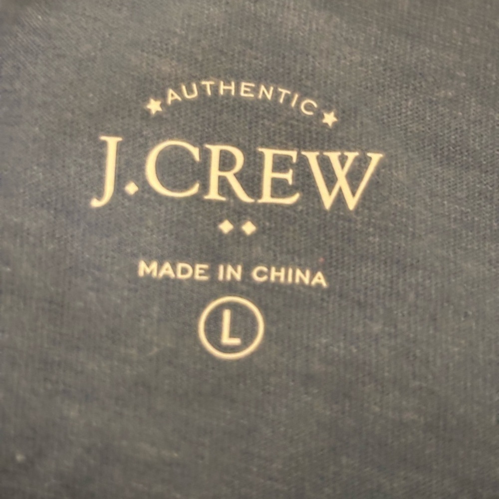 J. Crew Blue Short Sleeve Tee with Graphic Design - Picture 2 of 8